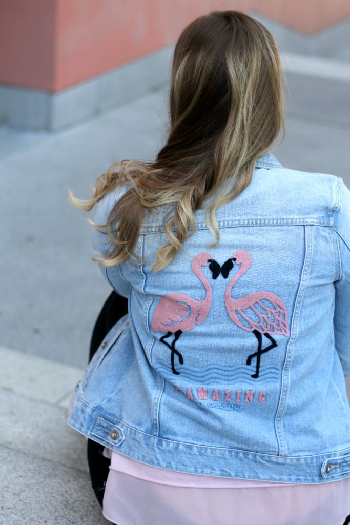 Modeblog Osterreich Fashionblog Flamingo Jeansjacke Blogger Outfit
